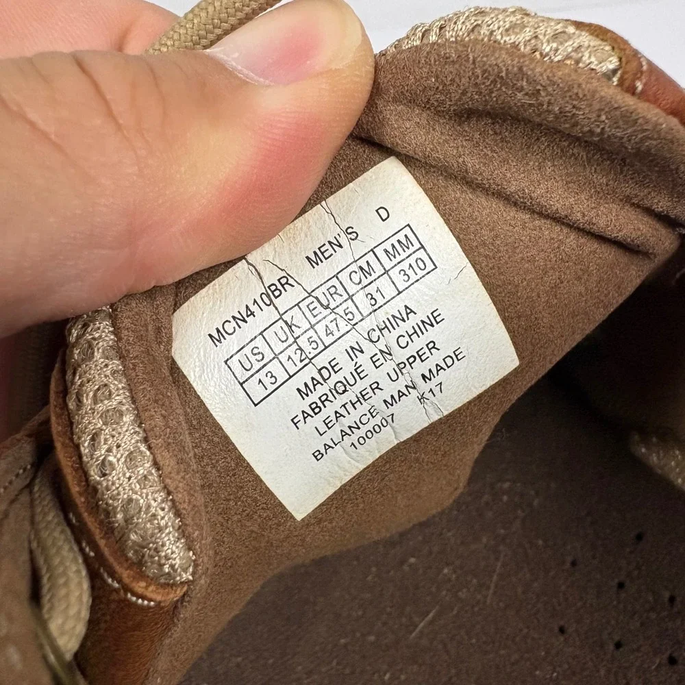 Dunham Captain Mens Brown Leather Mesh Boat Shoes Loafers MCN410BR Size 13 D